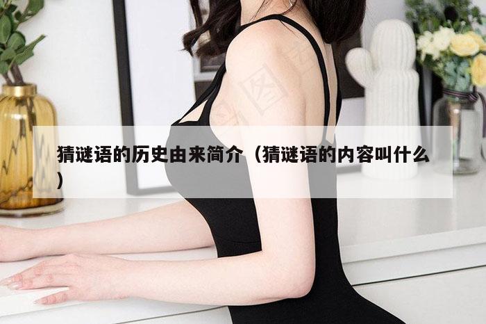 猜谜语的历史由来简介（猜谜语的内容叫什么）